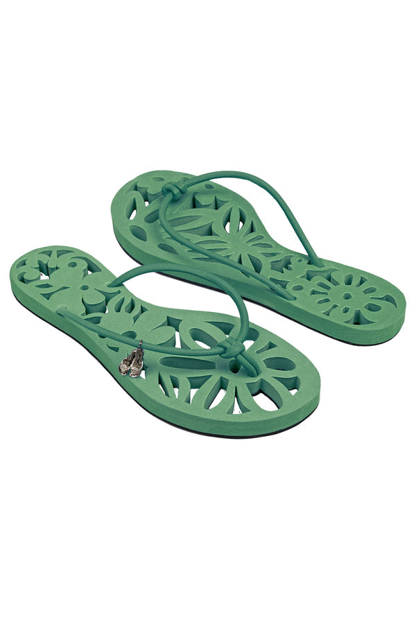 Fleureter Green Sandal